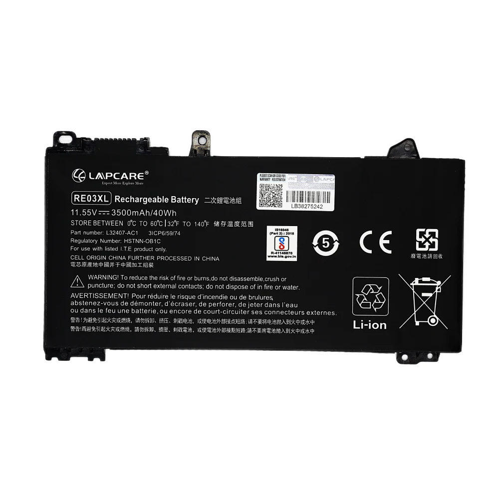 Lapcare Laptop Battery Compatible For HP Probook 430 | 440 | 450 | RE03XL view 2